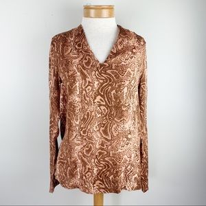 Scotch & Soda Glorinda Vneck Snake print blouse